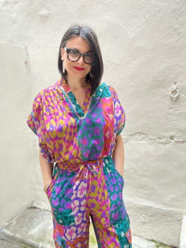 total look coloré rue mazarine
